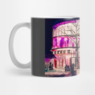 Globe Theater at night Mug